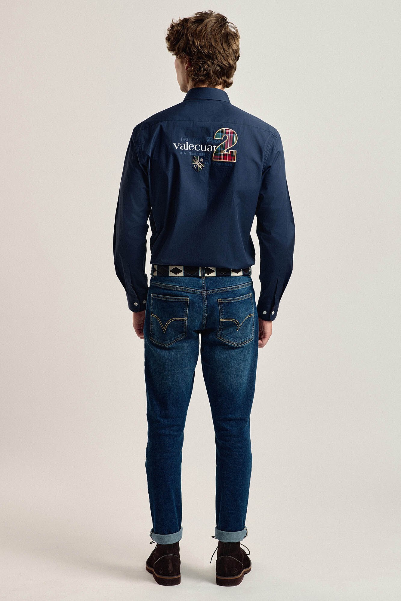 Tartán Camisas De Valecuatro Camisa Estilo Tartán Kaki Valecuatro