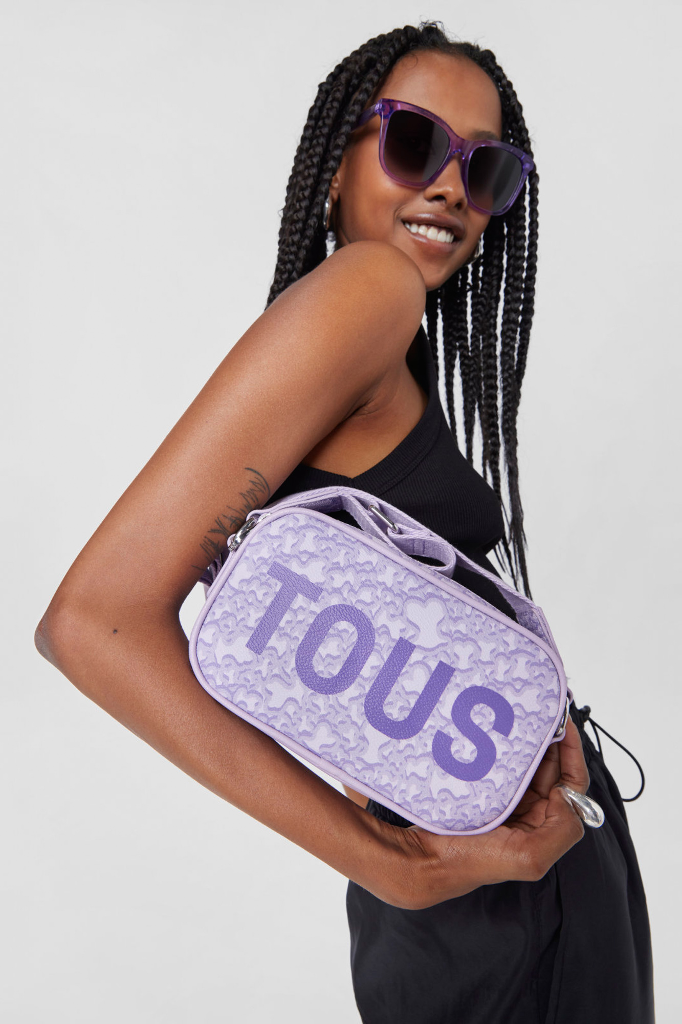 Mauve Kaos Mini Evolution crossbody reporter bag | Women's bags