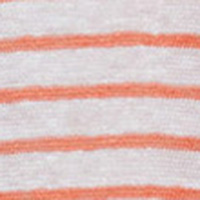Cortefiel Striped T-shirt 100% linen Printed white