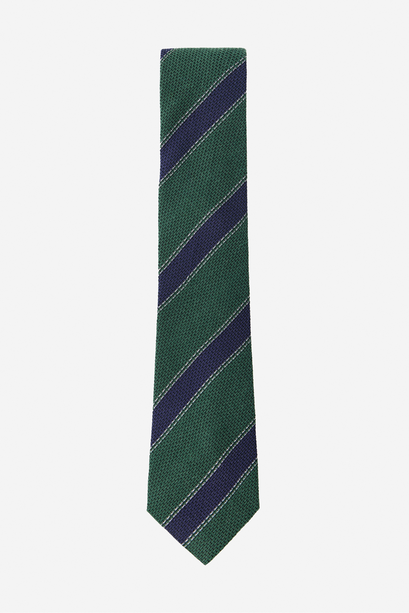 Corbata De Seda Pura Para Hombre - Rayas Elegantes (8x150cm)