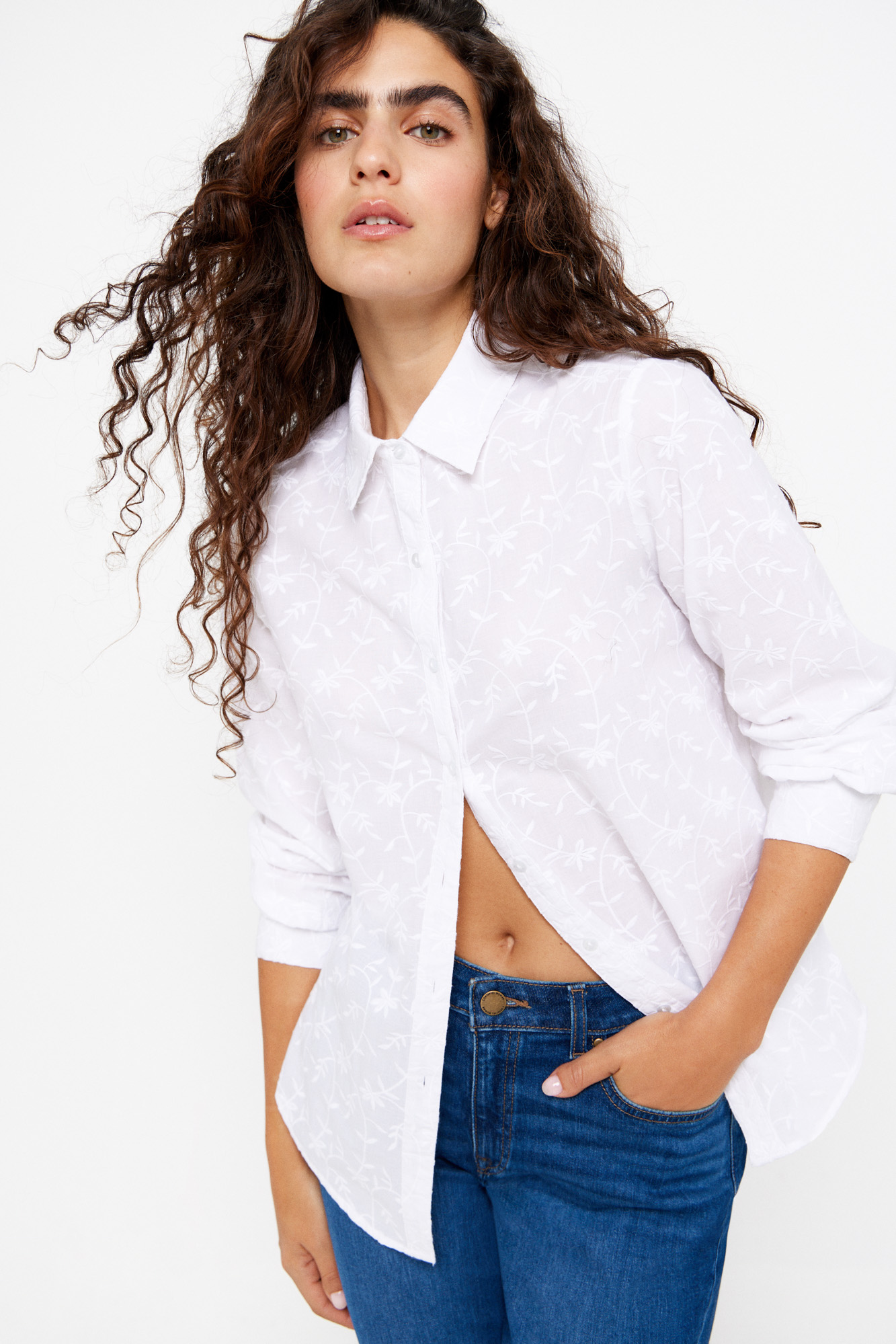 Bordado Cortefiel Mujer Camisetas Camiseta Bordados Flores Ofertas