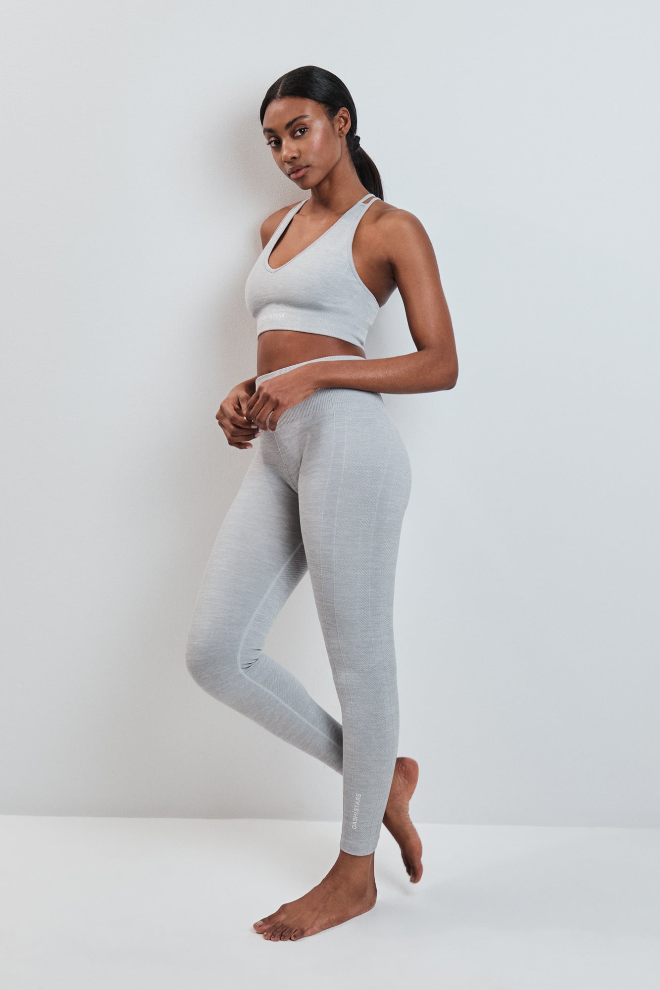 Grey long leggings SEAMLESS COMFORT