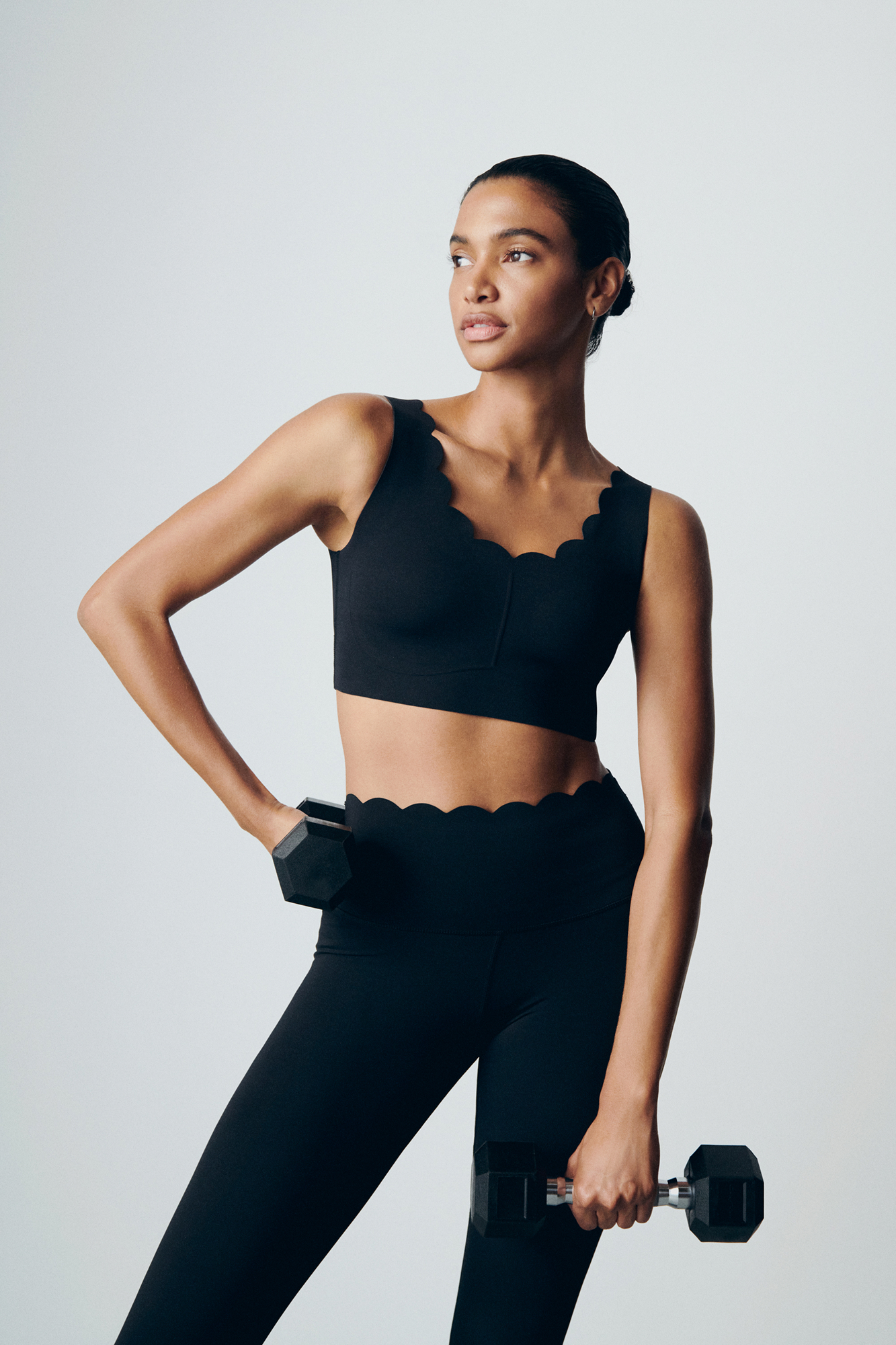 Black COMPRESSIVE sports bra
