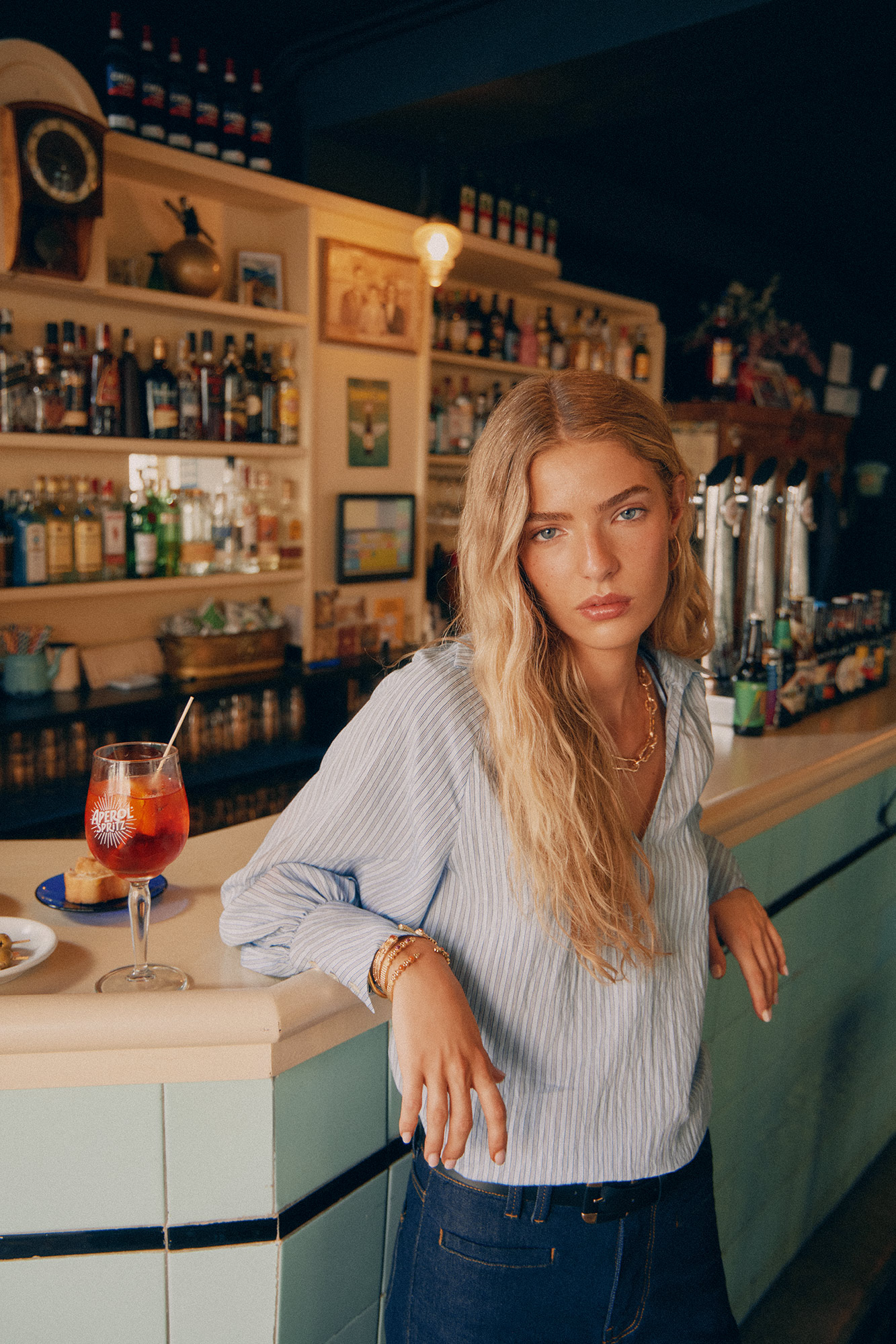 Oversized striped Women's blouses Pedro del