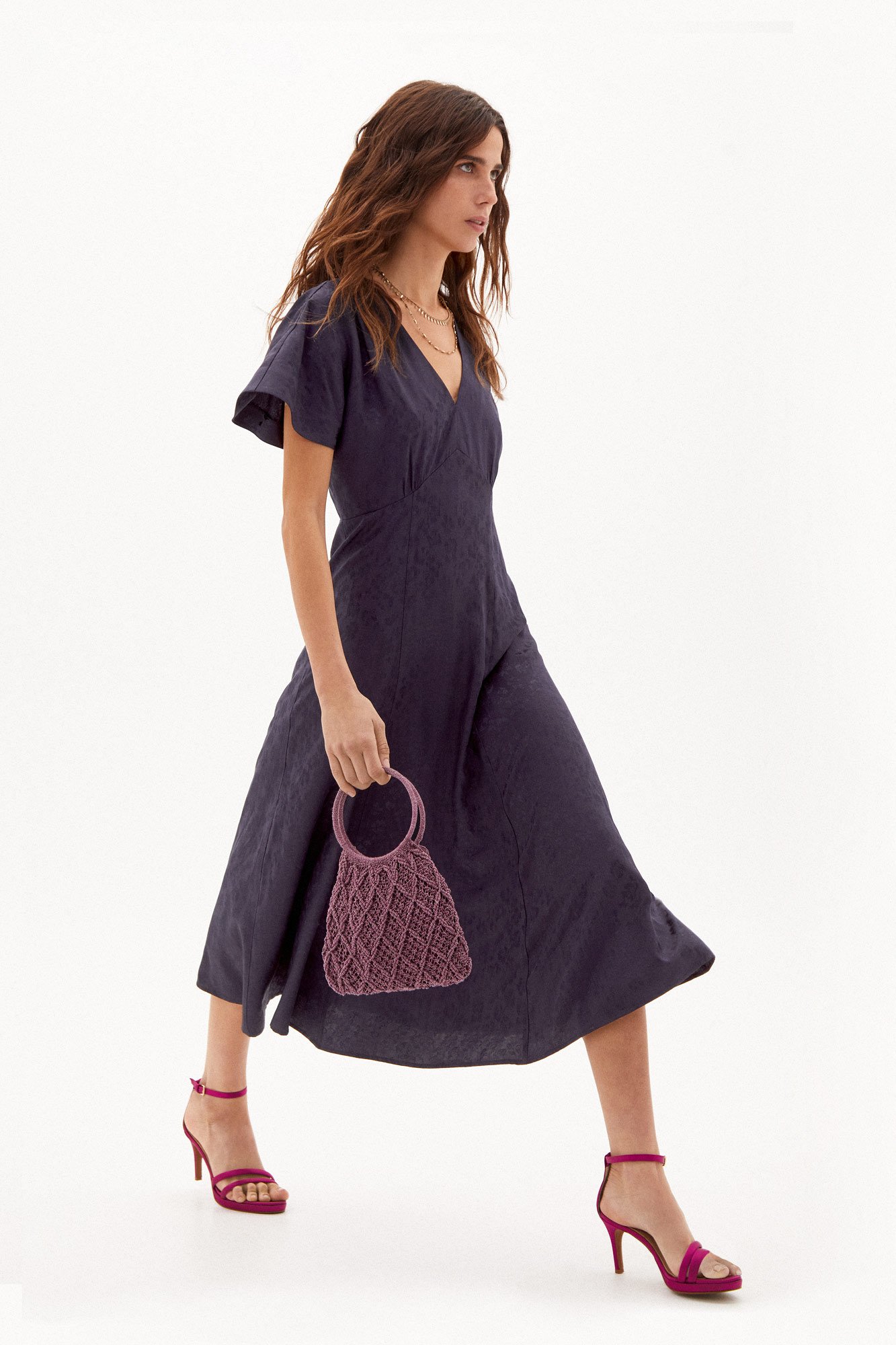 Chiara jacquard midi dress Women s dresses and jumpsuits Pedro