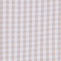 Pedro del Hierro Non-iron gingham shirt with a soft finish Beige