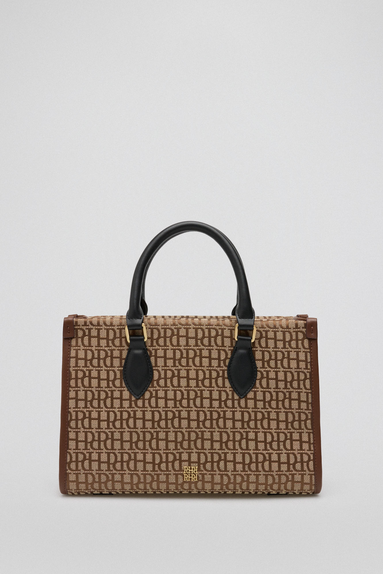 jacquard tote com logo