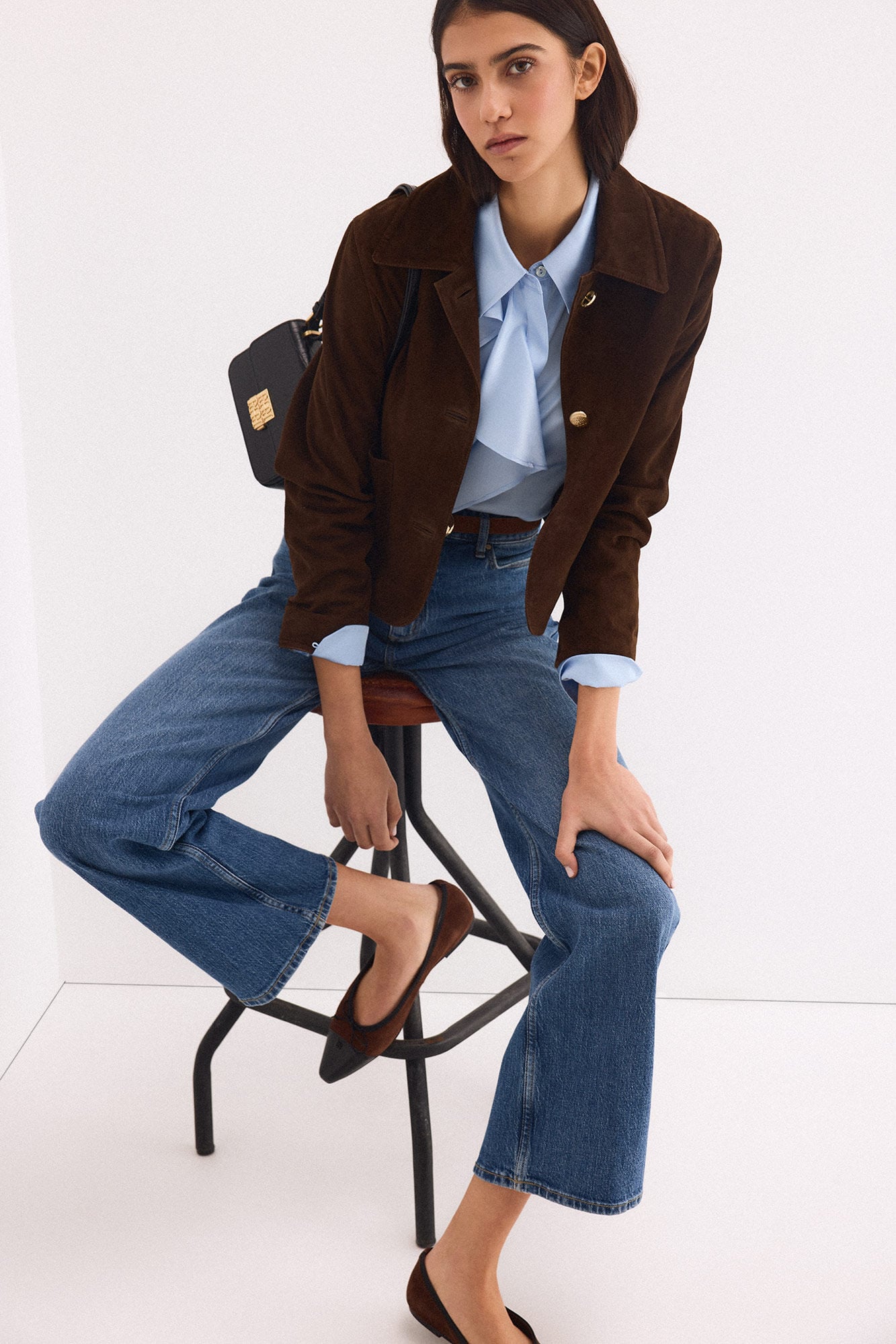 Pedro del Hierro Camisa satén volante
