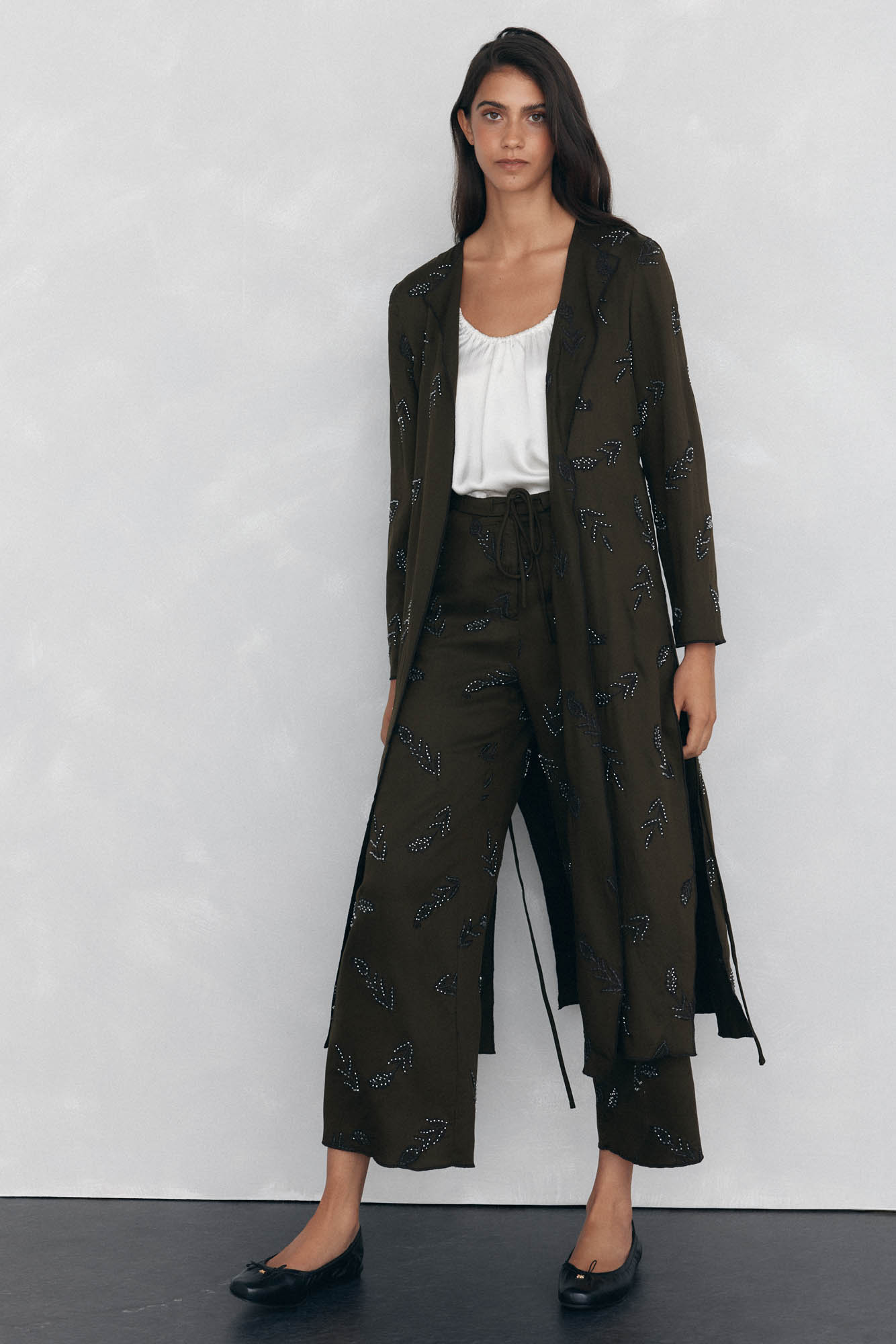 Club Cortefiel Chaleco Largo Mujer Cortefiel Chaleco Largo Bordado