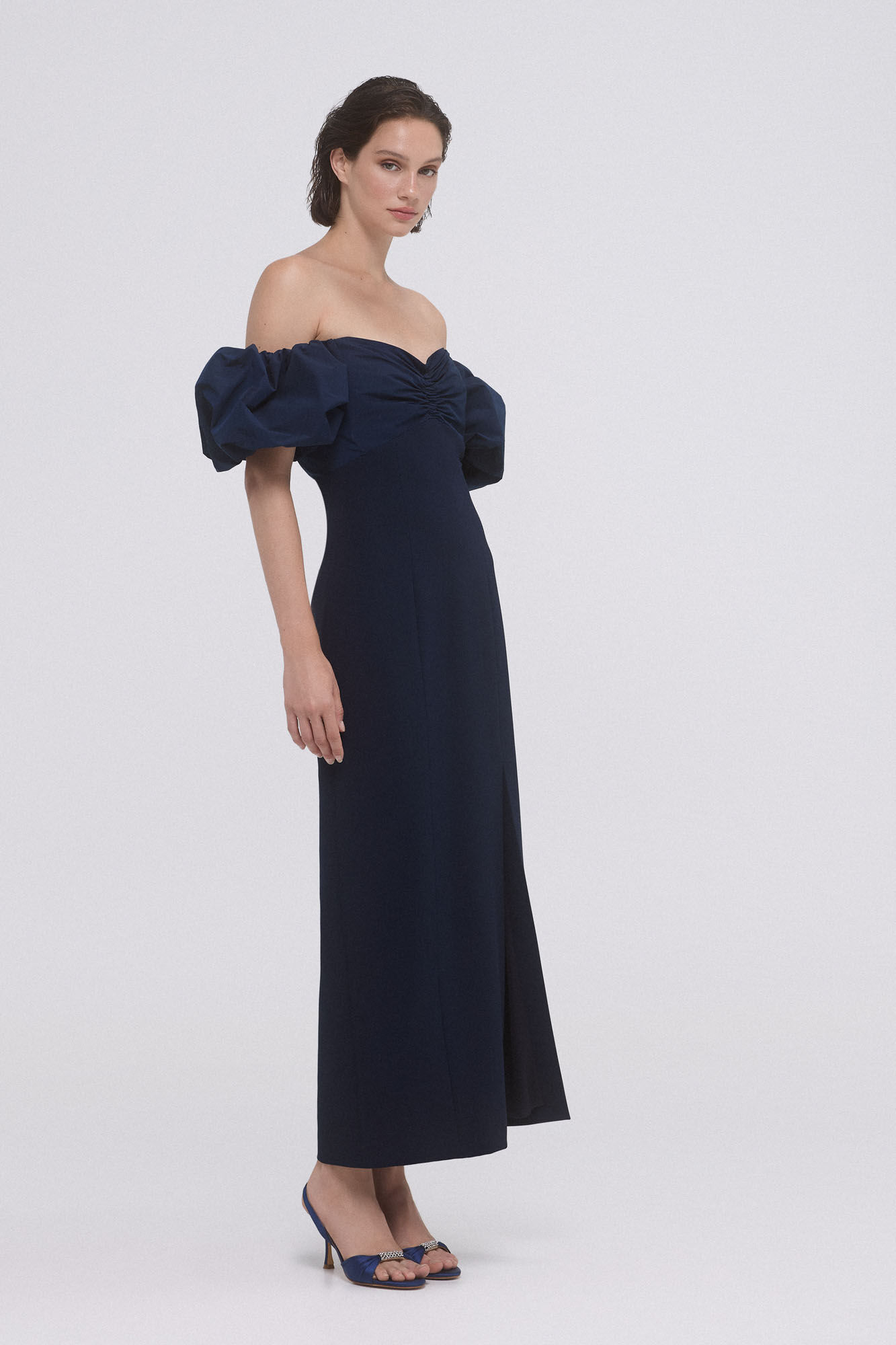 Dress Vestidos Midi Pedro Del Hierro Vestido Midi Vestido Azul