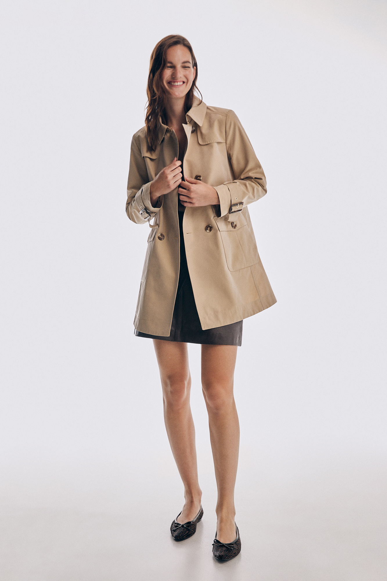 タグ付き THETOE Brooklyn short trench coat THETOE Brooklyn short trench coatShort trench coat | Women's