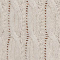 Pedro del Hierro V-neck cable-knit jumper Beige