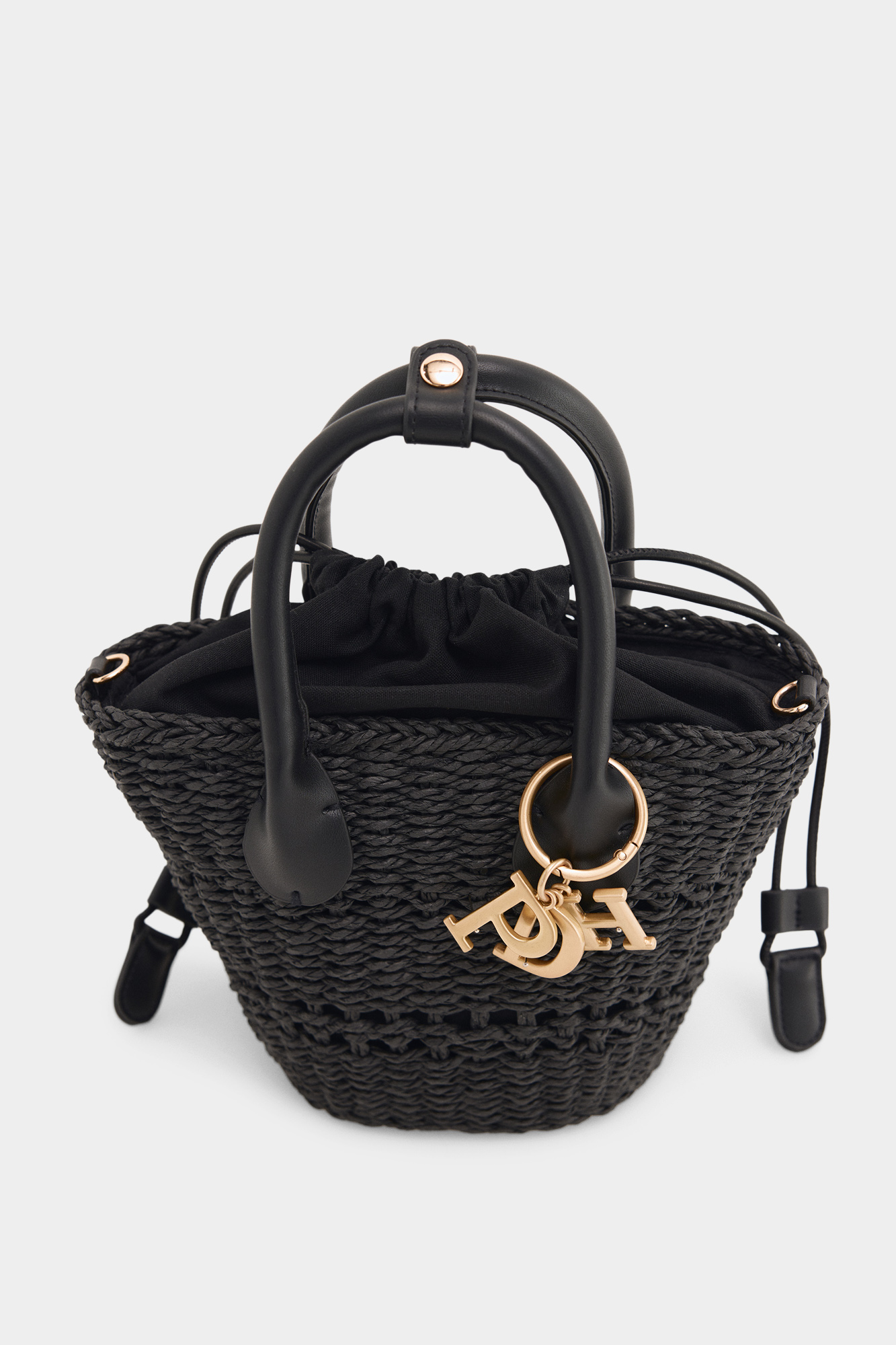 ■ ＊花＊ BLACK BASKET BAG MINI Mini basket bag | Women's bags | Pedro del Hierro