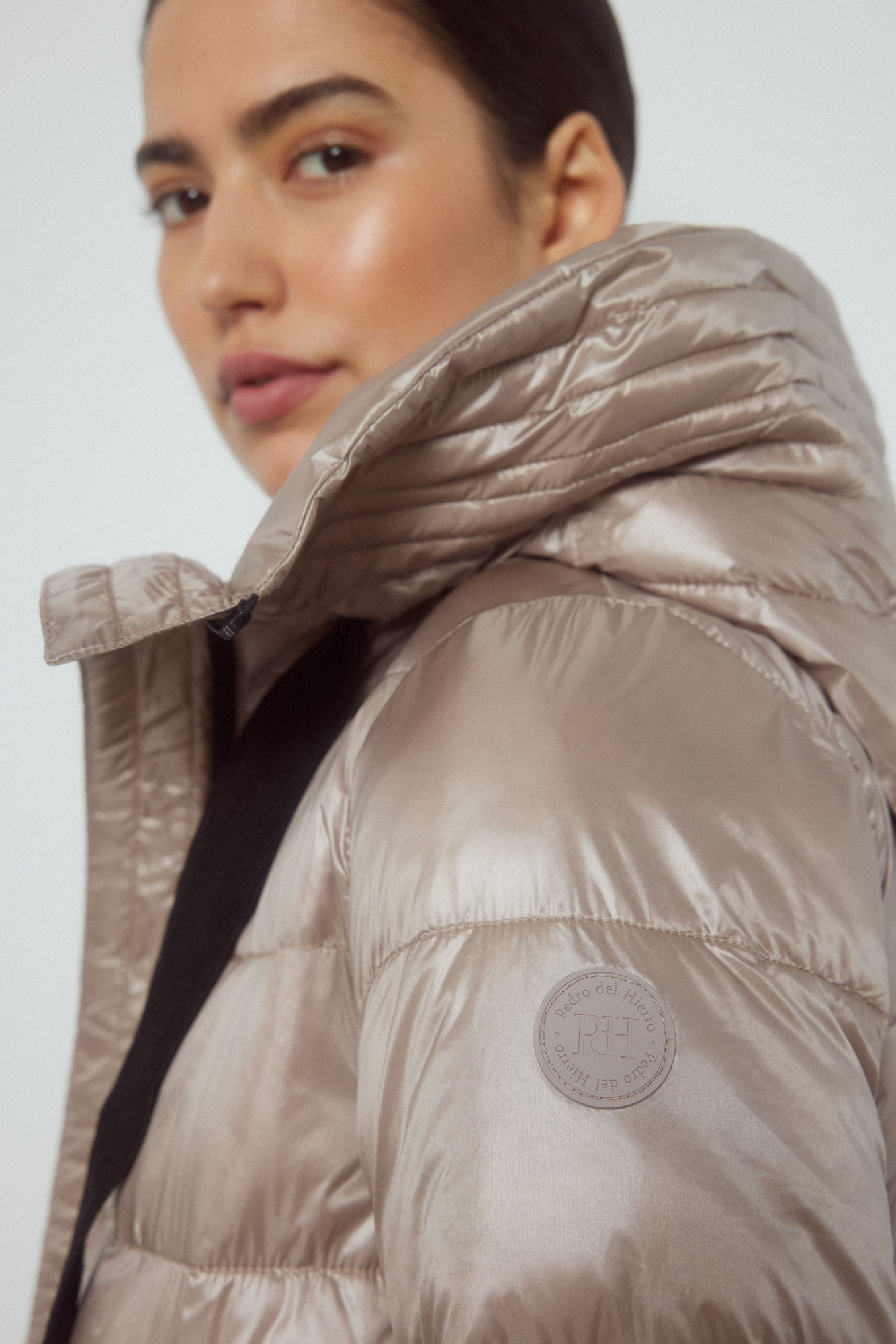 Parka Larga Abrigo Plumas Pedro Del Hierro Abrigo Largo Abrigo