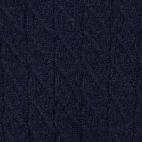 Pedro del Hierro Cable knit wool shawl neck jumper  Blue