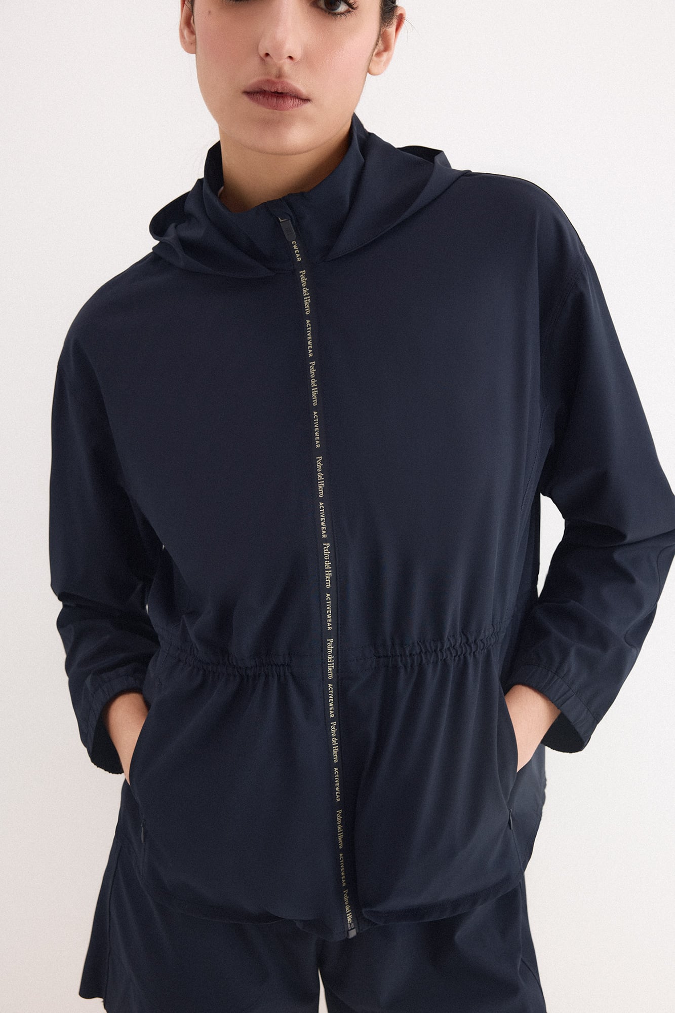 Sudadera tejido técnico peplum | Sudaderas Deportivas de Mujer