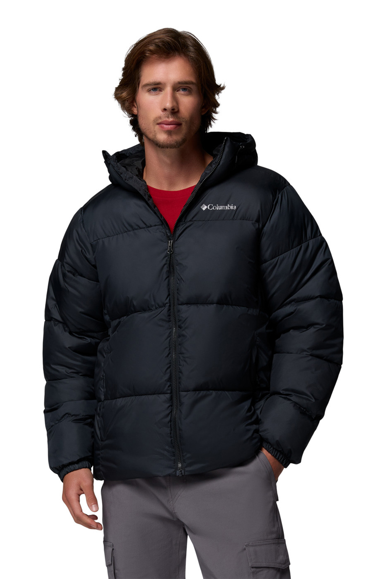 Puffer jacket with hood