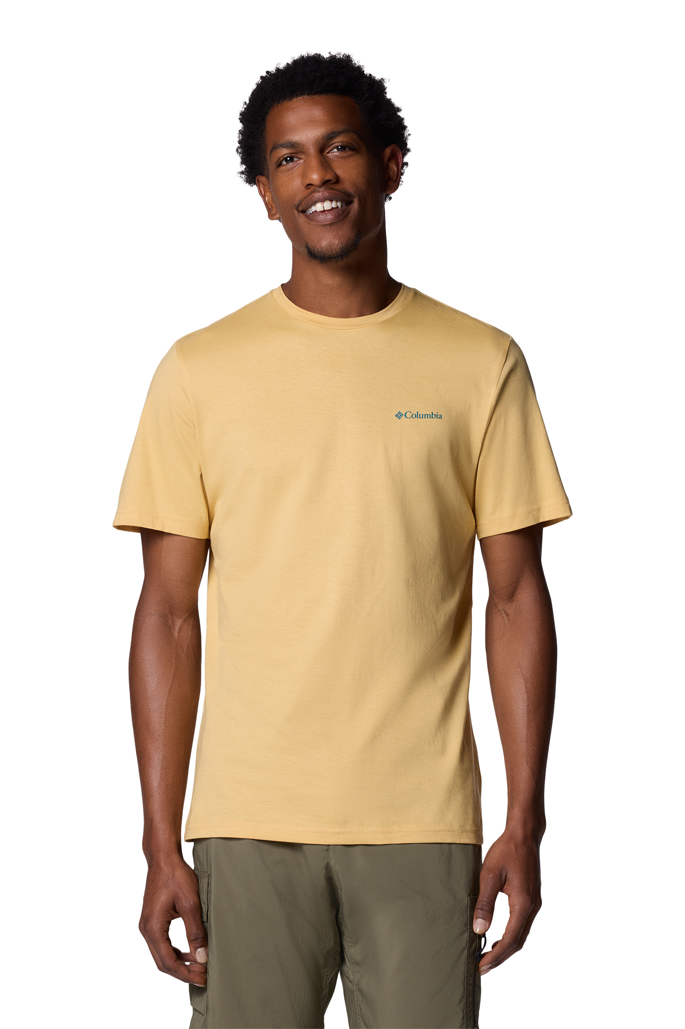 Chemise Columbia Homme – Jaune – Taille S – Légère, Boutonnée – Occasion